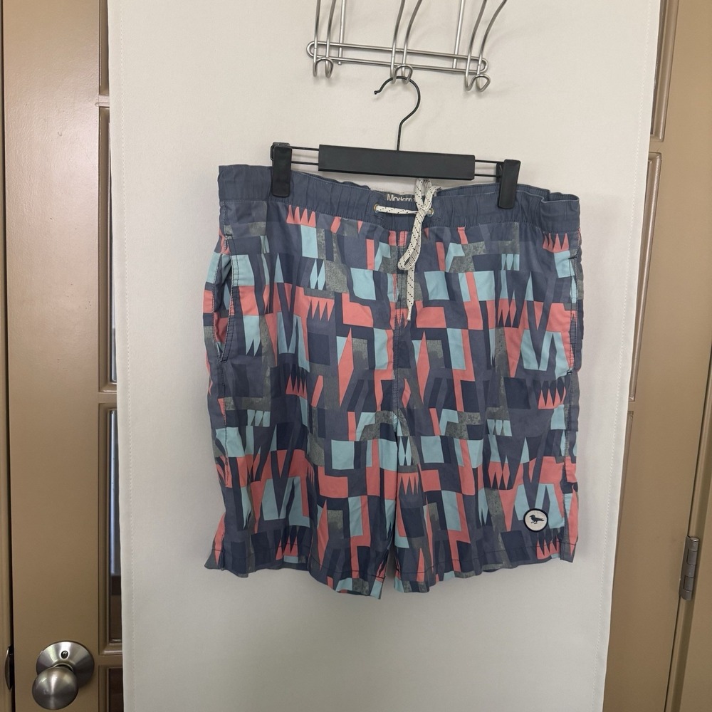 Modern Amusement Men's Large Board Swim Shorts Summer Pool Beach Colorful